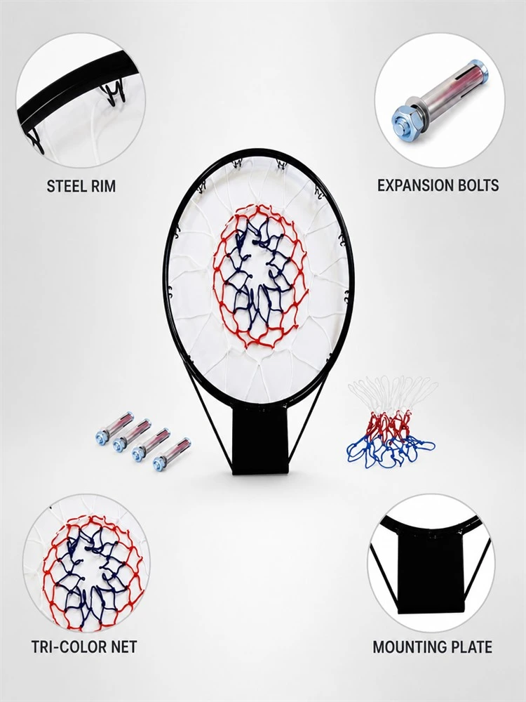 48cm Heavy Duty Metal Basketball Rim With Net